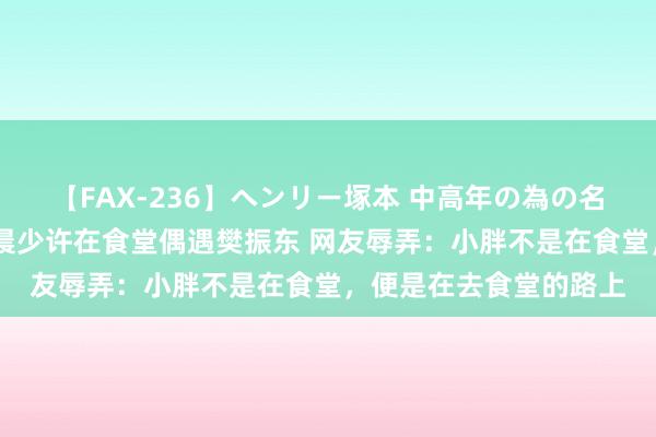 【FAX-236】ヘンリー塚本 中高年の為の名作裏ビデオ集 小莫凌晨少许在食堂偶遇樊振东 网友辱弄：小胖不是在食堂，便是在去食堂的路上