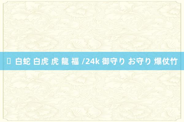 ✨白蛇 白虎 虎 龍 福 /24k 御守り お守り 爆仗竹